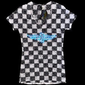 NWT Kavio Indianapolis Motor Speedway Burnout Short Sleeve T-Shirt Size …